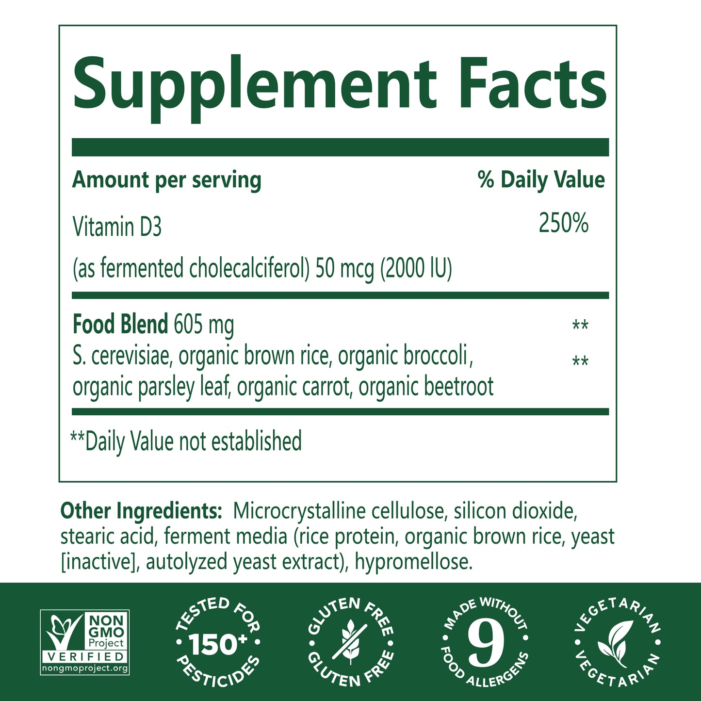 Vitamin D3 2000 IU (50 mcg)