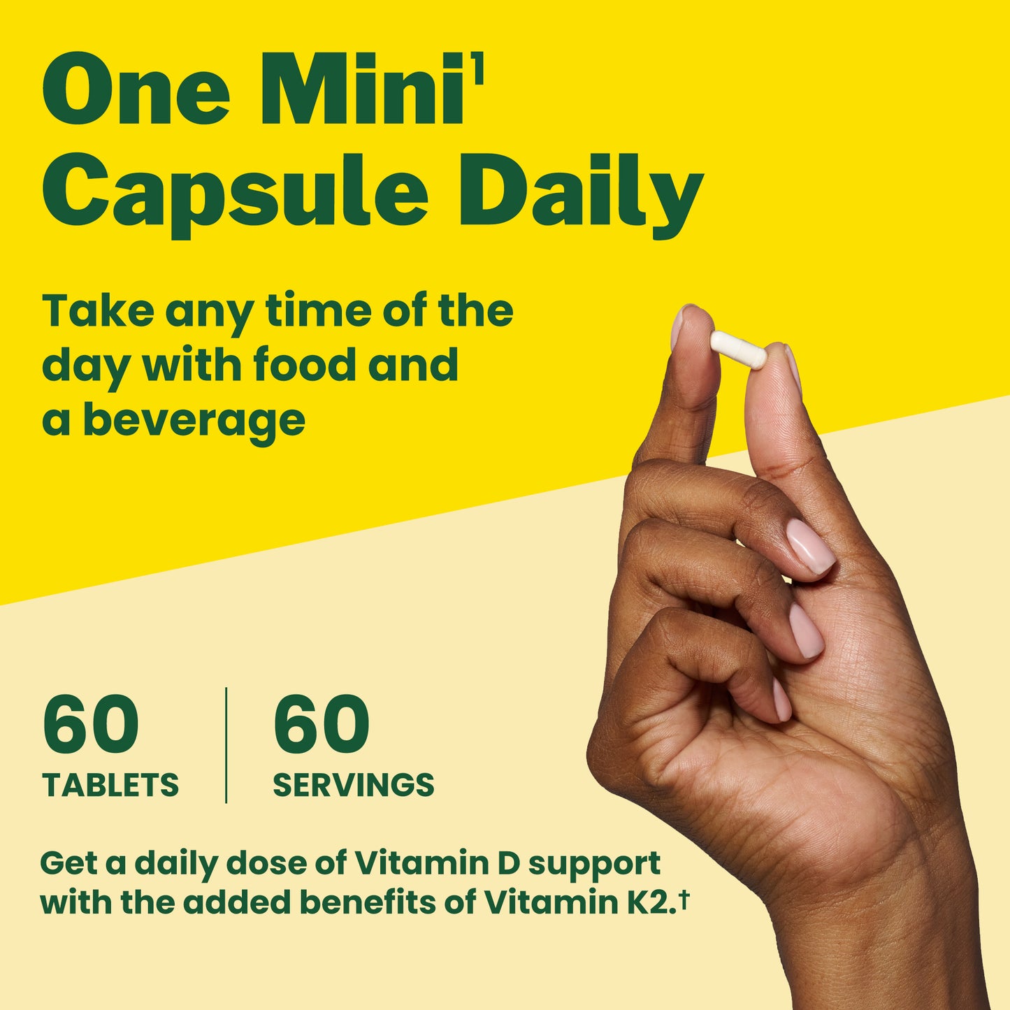 Vitamin D3 5000 IU (125 mcg) plus K & K2