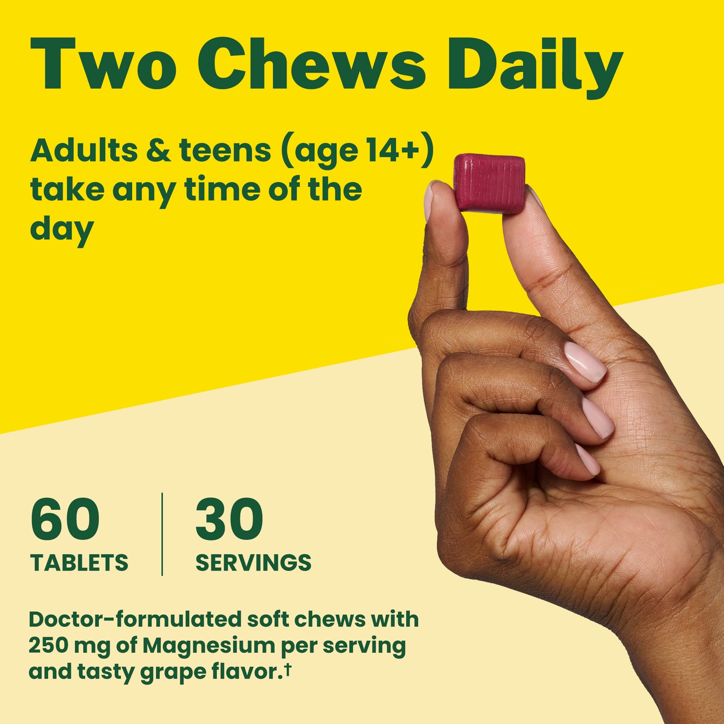 Relax + Calm† Magnesium Soft Chews - Grape