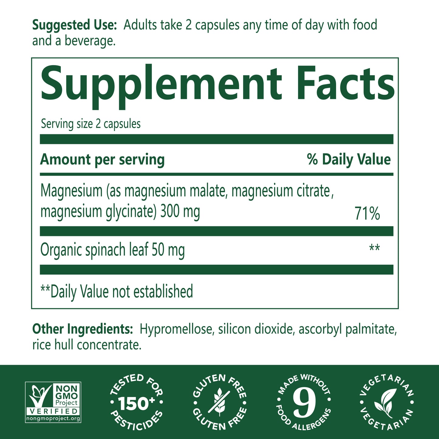 Magnesium 300 mg Capsules